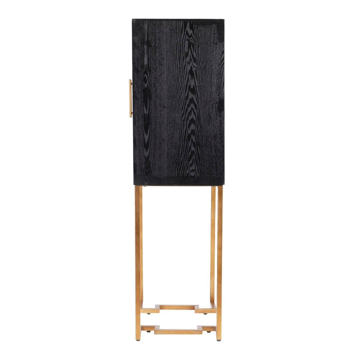 Gabinete preto-dorado 100x45x160 cm