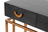 Console in legno Black-Dorado 80x35x77.3 cm