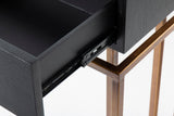 Console in legno Black-Dorado 80x35x77.3 cm