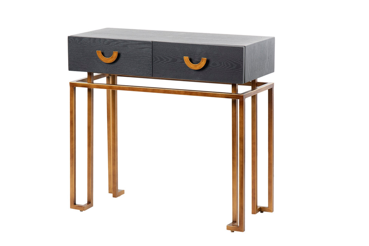 Console in legno Black-Dorado 80x35x77.3 cm