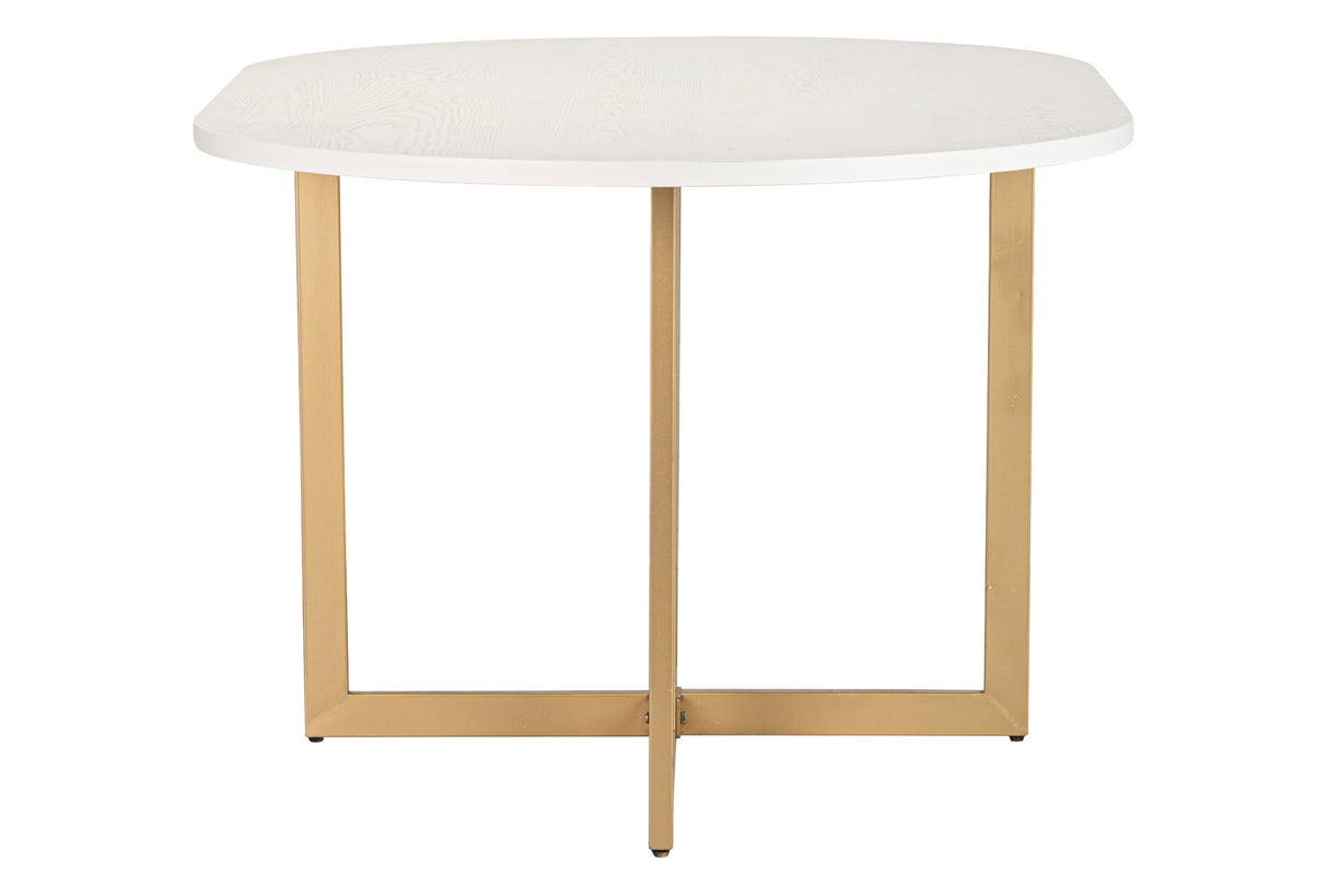 MDF Metal Metal Dining Golden Metal 160x100x75 cm