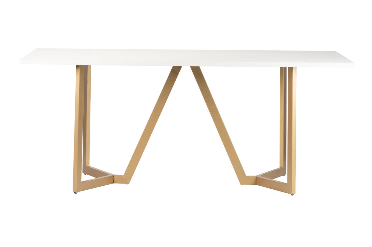 MDF Metal Metal Dining Golden Metal 180x90x75 cm