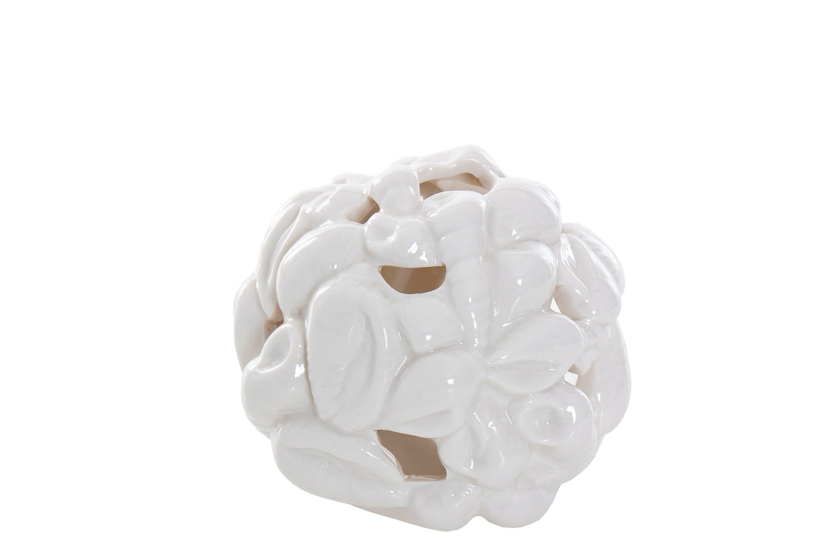 Portavelas Ball Porzellan Conchas 9x9x8 cm