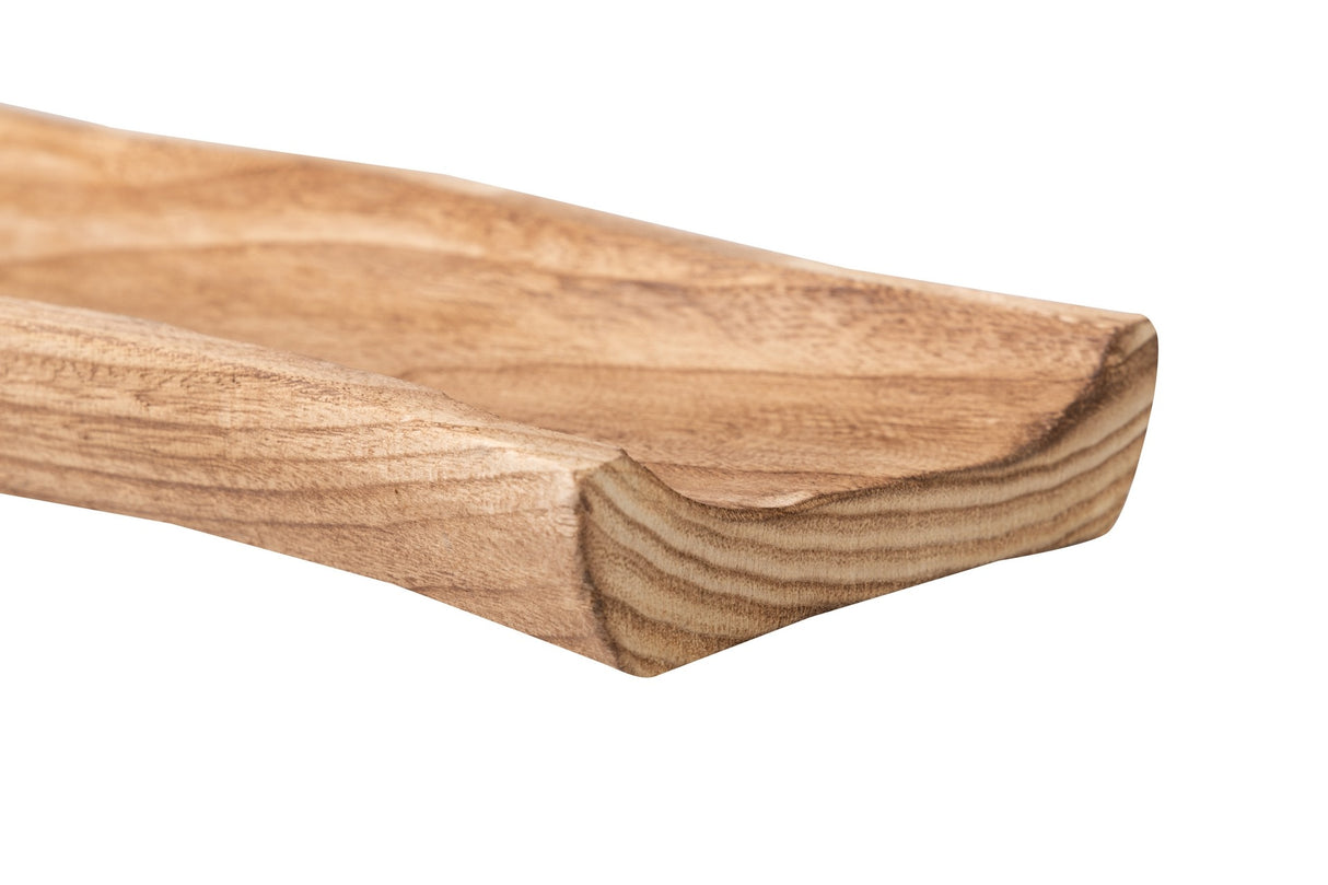 Ensemble 2 centres de bois Paulownia 46x21x5 / 55x26x6 cm