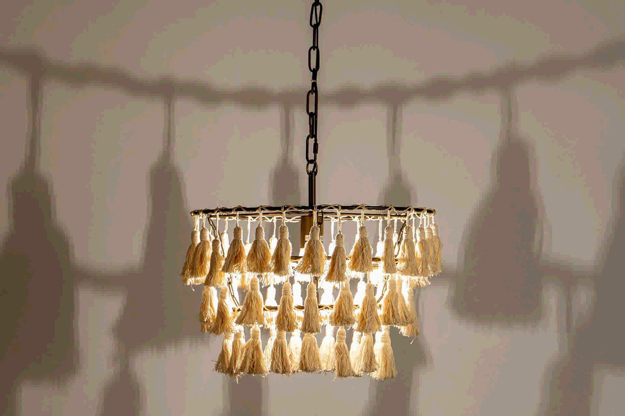 Lampada del tetto Beige 45x45x146 cm