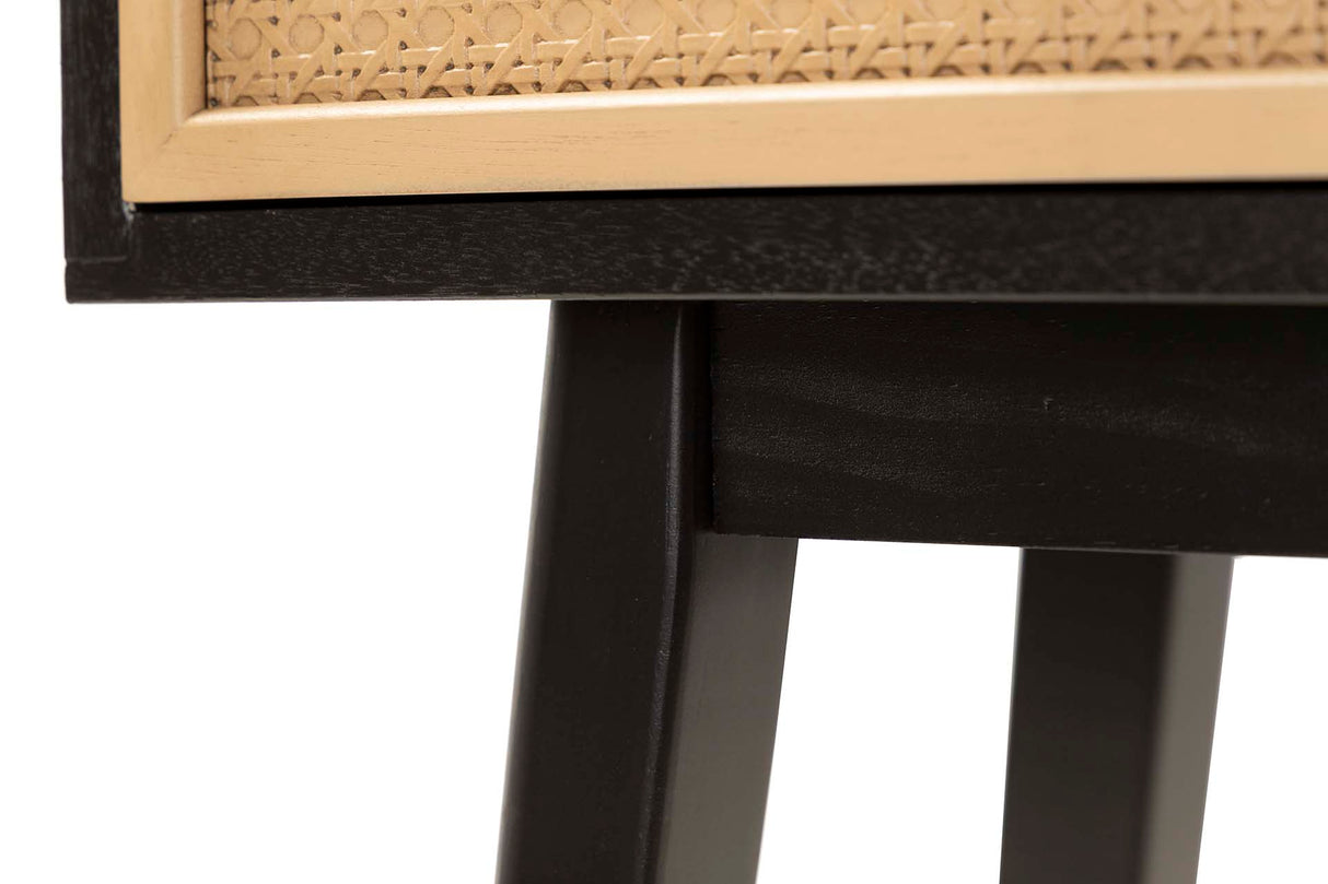 MDF Pino Black Nero 106x30x75 CM Console