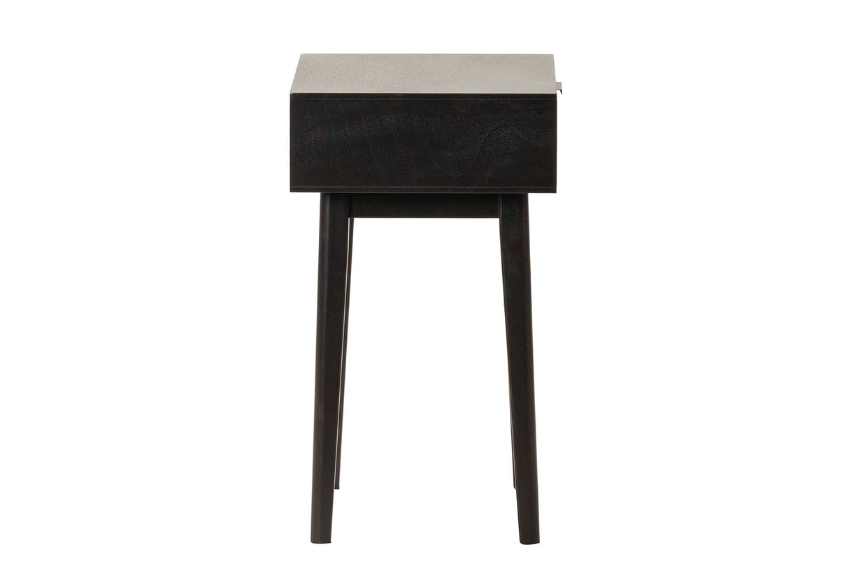 MESITA MDF PINO MARRON NEGRO 45x35x60 CM