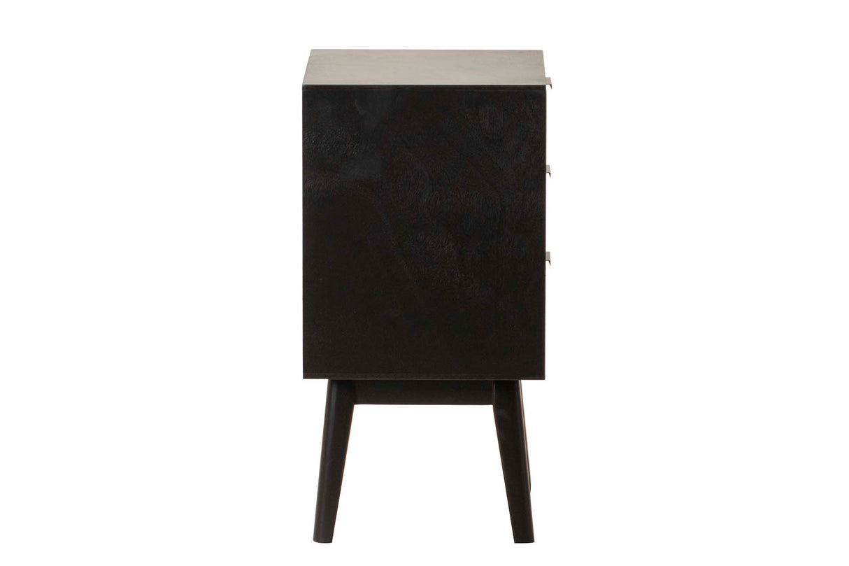 Mdf pino blanc preto 40x32x61 cm