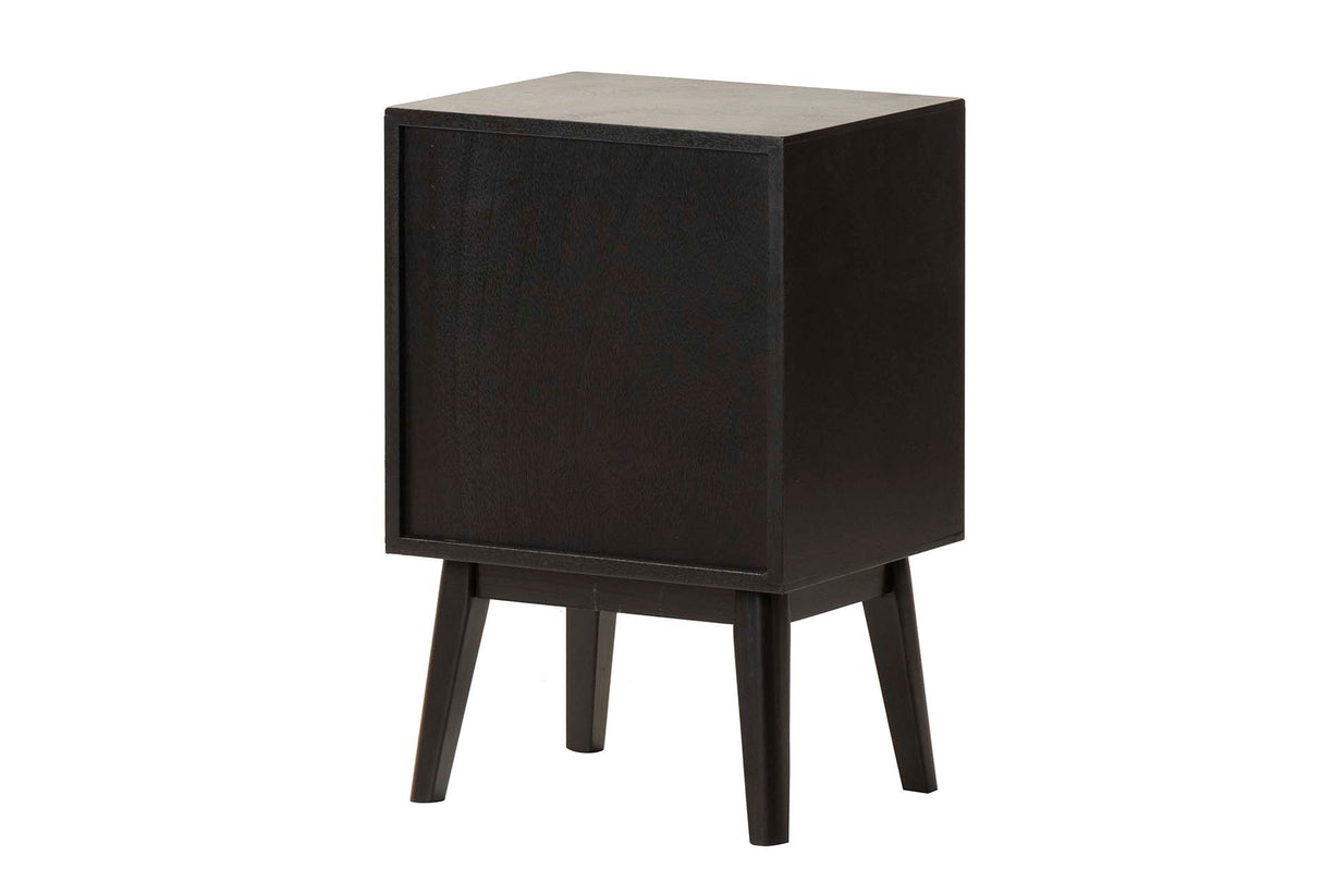 Mdf pino blanc preto 40x32x61 cm