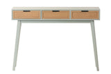 Console gris brun MDF 106x30x75 cm