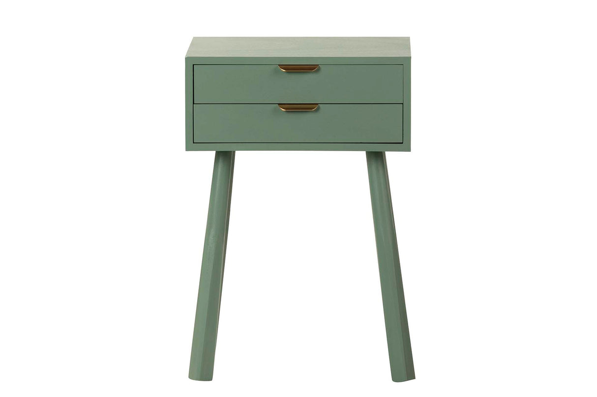 MESITA MDF PINO VERDE DORADO 45x35x66 CM