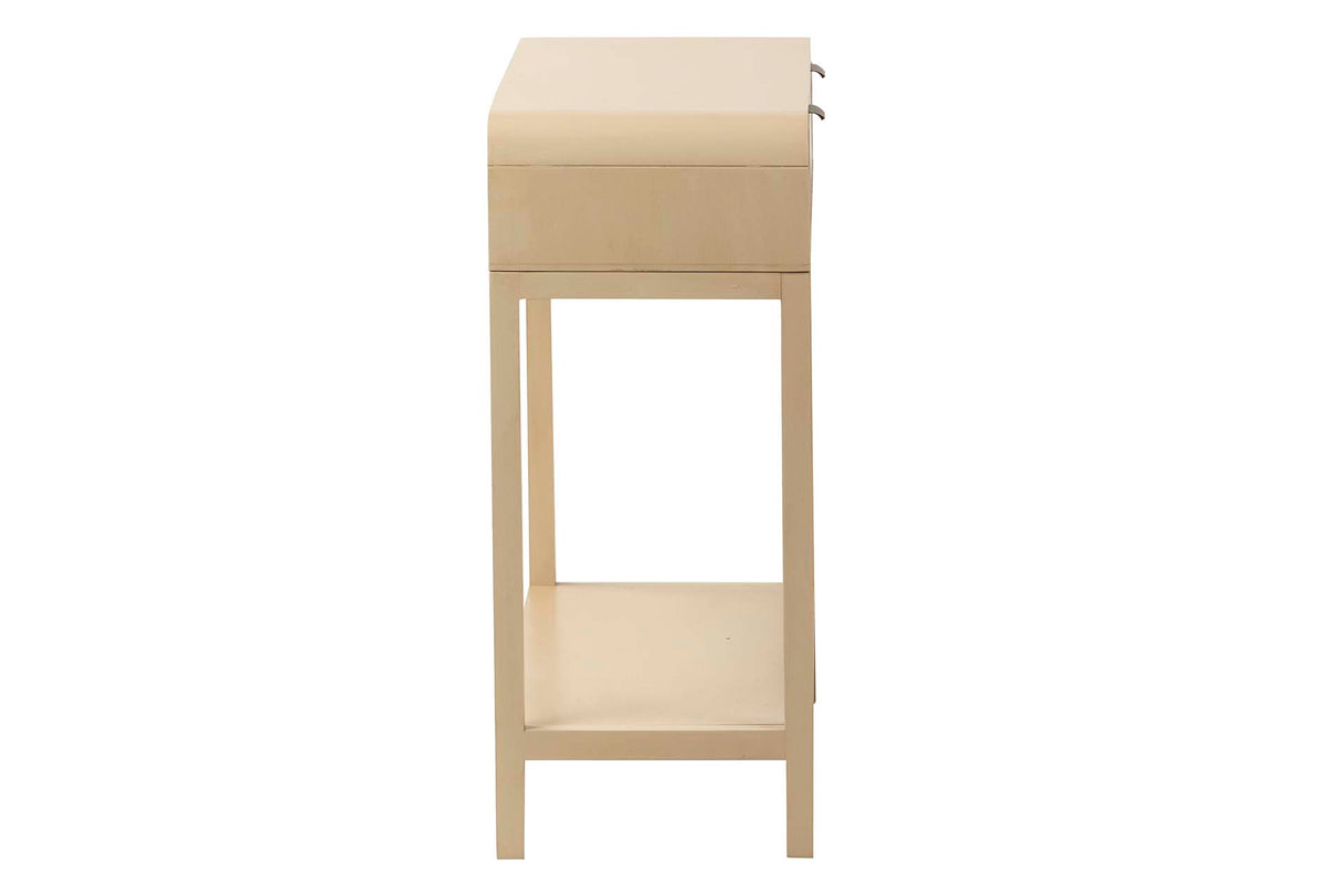 Console MDF natutal natutal nere 90x32x75 cm