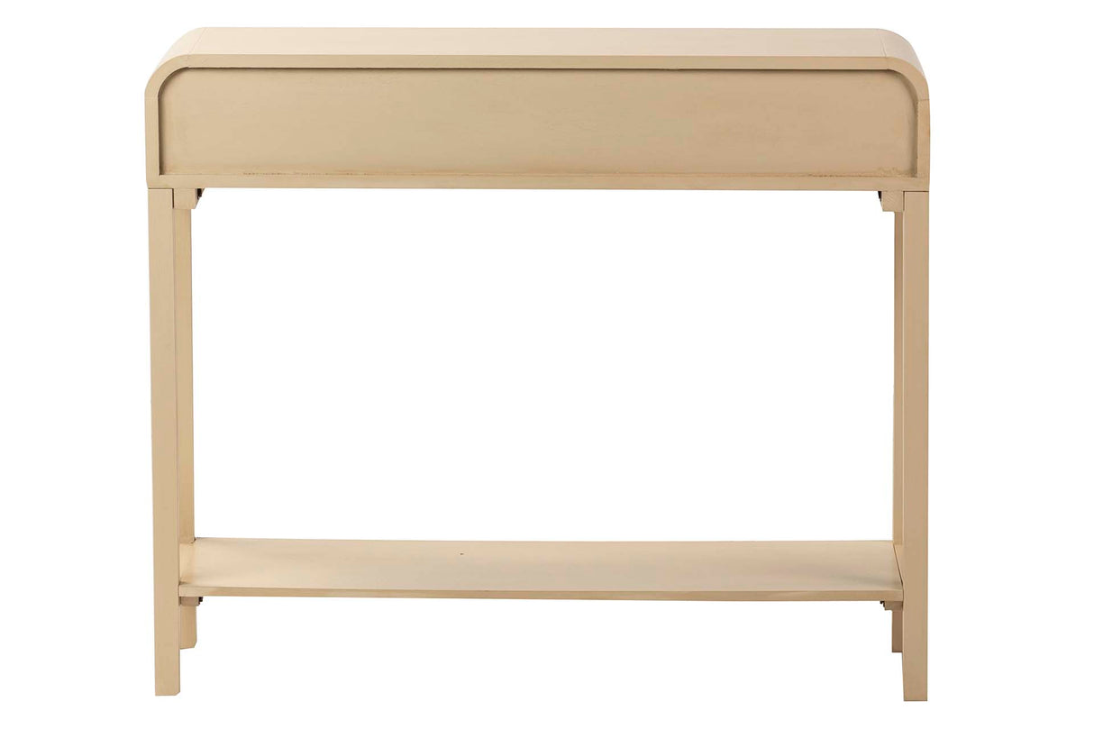 Console Natutal MDF preto 90x32x75 cm