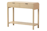 Console MDF natutal natutal nere 90x32x75 cm