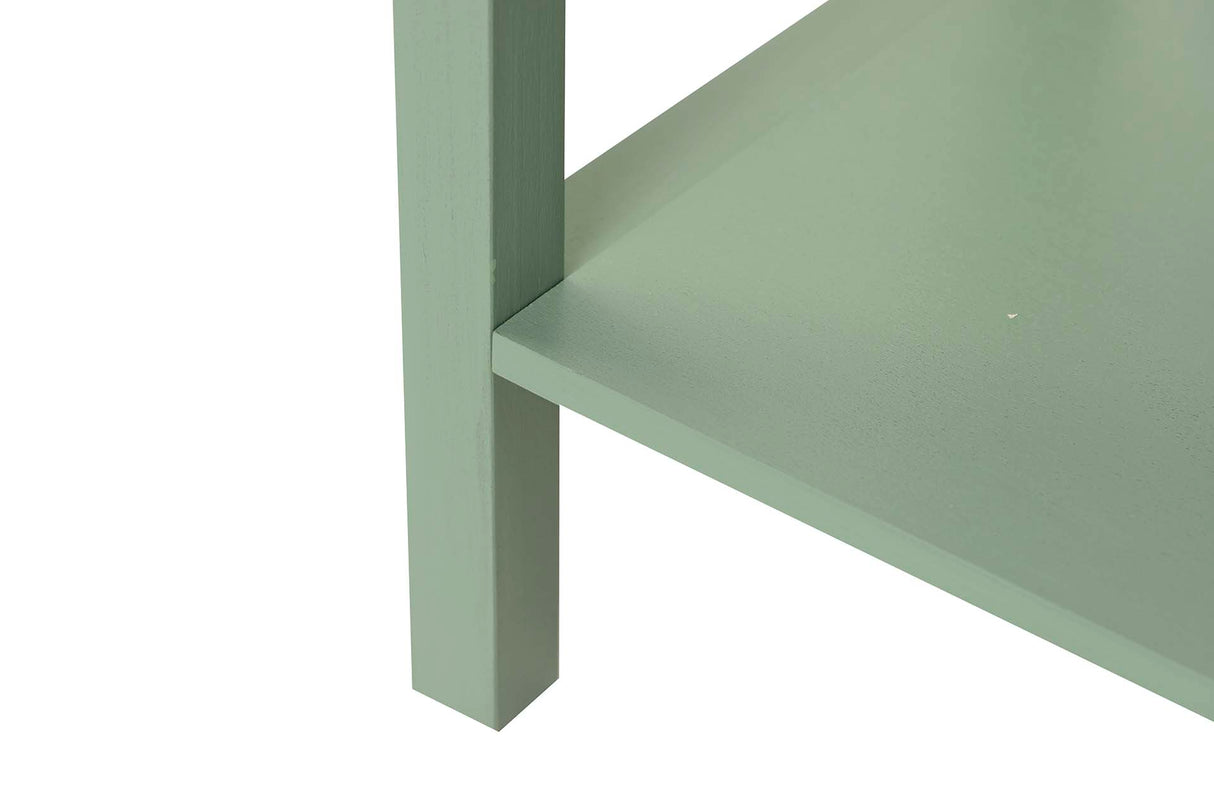 Console Pino MDF verde dourado 90x32x75 cm