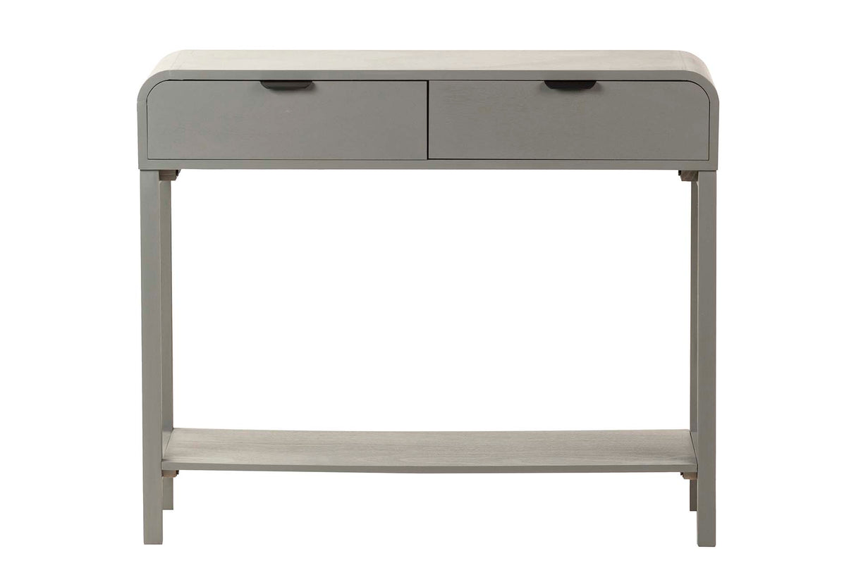 Console pino cinza preto 90x32x75 cm