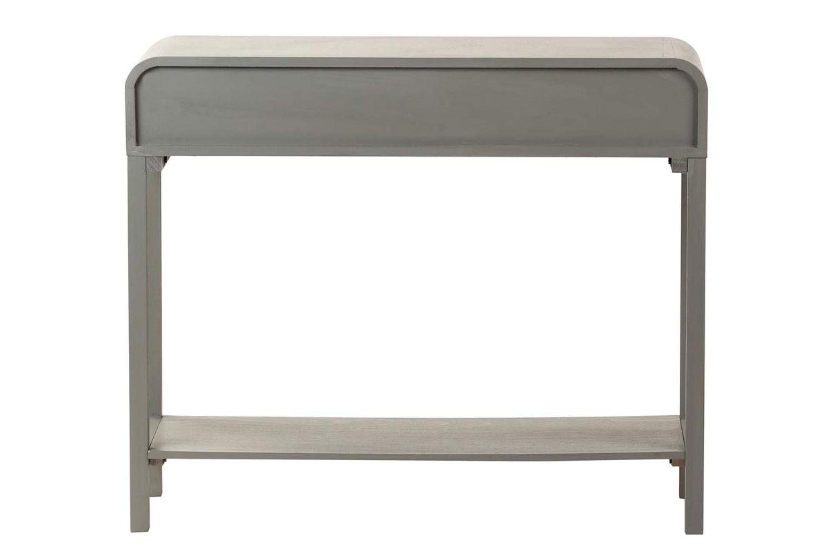 Console pino cinza preto 90x32x75 cm