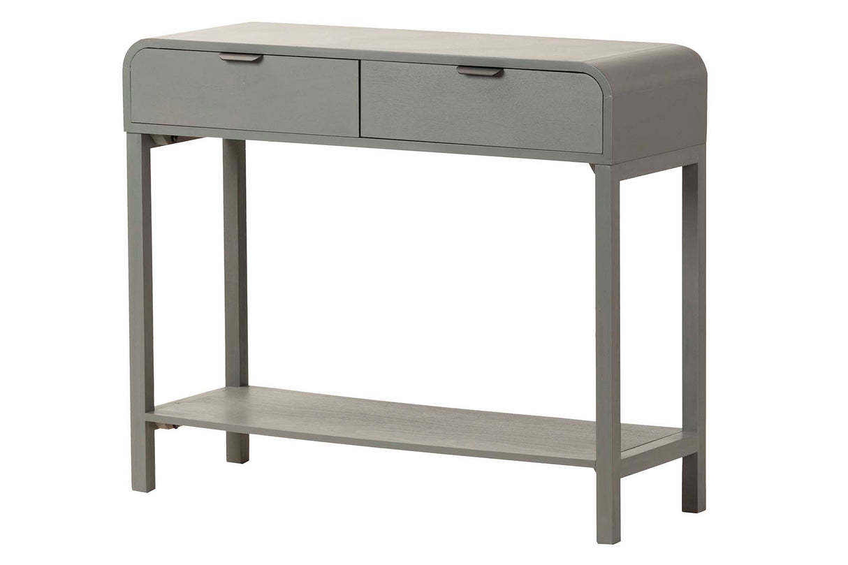 Console pino cinza preto 90x32x75 cm