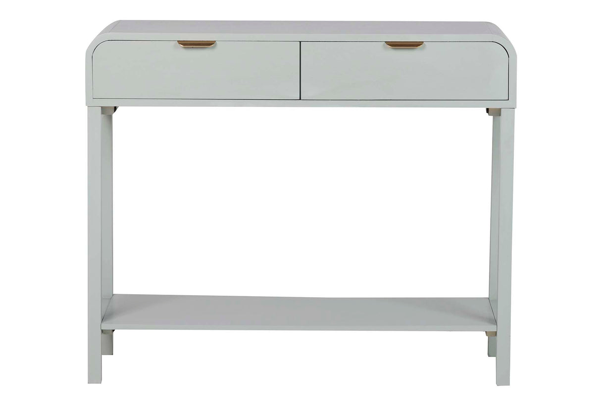 Console Pino MDF verde dourado 90x32x75 cm