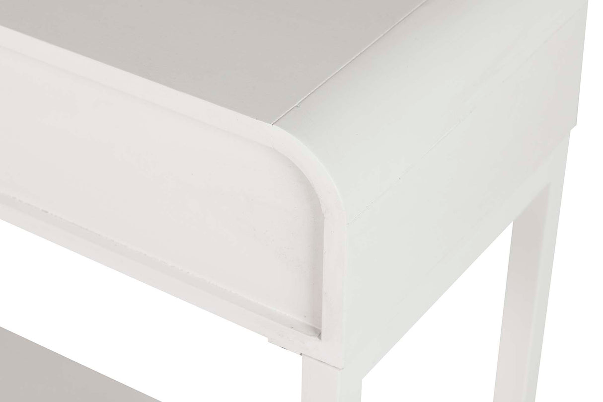 Console Pino MDF branco Golden White 90x32x75 cm