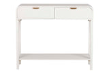 Console Pino MDF branco Golden White 90x32x75 cm