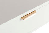 Mdf pino blanco ouro pino 110x32x75 cm