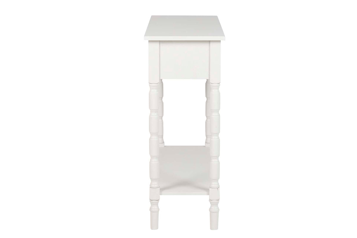 MDF Pino White Console 90x30x75 cm