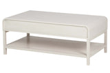MESA DE CENTRO PINO MDF BLANCO 110x60x40 CM