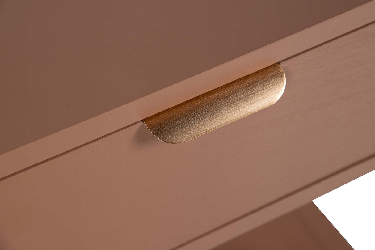 MESITA DE NOCHE 1 CAJON PINO MDF MARRON 48x36x61CM