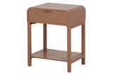 MESITA DE NOCHE 1 CAJON PINO MDF MARRON 48x36x61CM