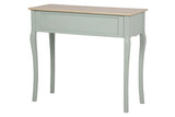 CONSOLA 2 CAJONES PINO MDF GRIS 90x38x78 CM