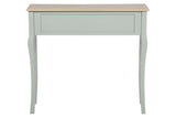 CONSOLA 2 CAJONES PINO MDF GRIS 90x38x78 CM