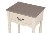 MESITA DE NOCHE 1 CAJON PINO MDF BEIGE 45x35x75 CM