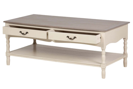 MESA CENTRO PINO MDF BEIGE 120x48x60 CM