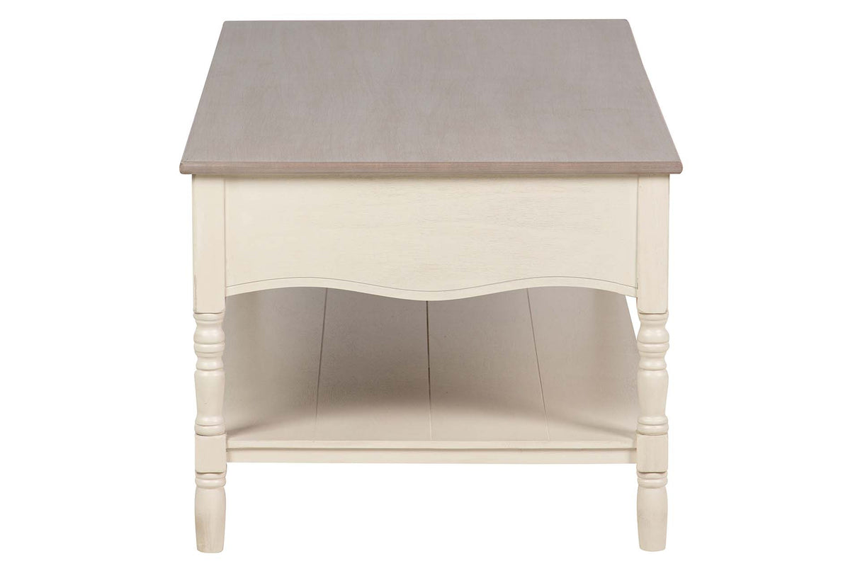 MESA CENTRO PINO MDF BEIGE 120x48x60 CM