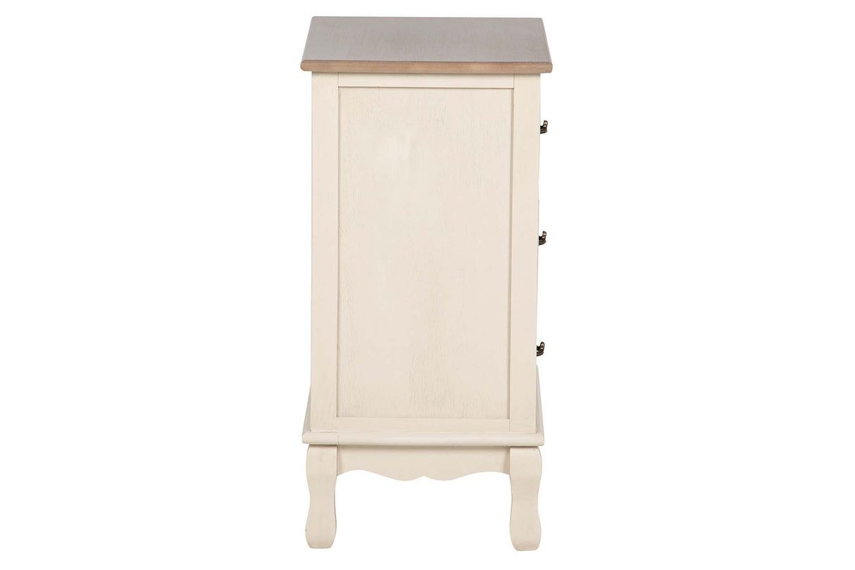 MESITA DE NOCHE PINO MDF BEIGE 43x33x66 CM
