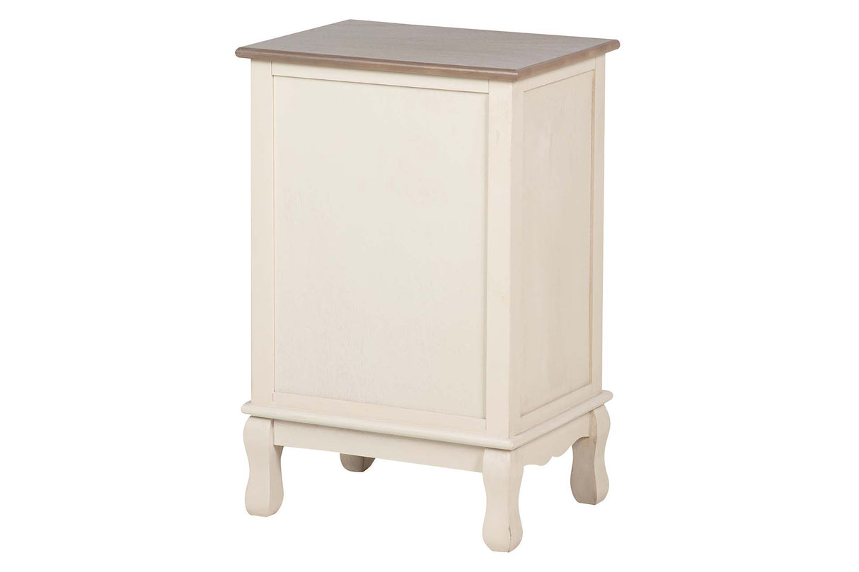 MESITA DE NOCHE PINO MDF BEIGE 43x33x66 CM