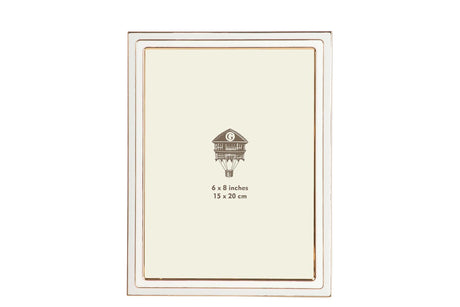 PORTAFOTOS METAL MARRON BEIGE 15x20 CM