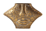 Gold Metall Florero 38x11x24 cm