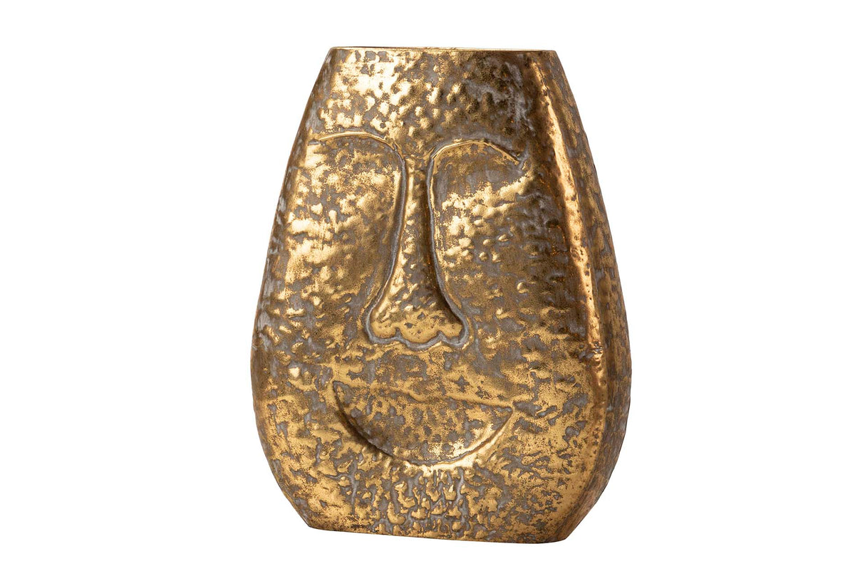 Gold Metal Florero 29x12x35 cm