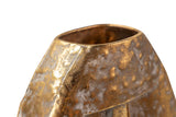 Gold Metal Florero 28x13x36 cm