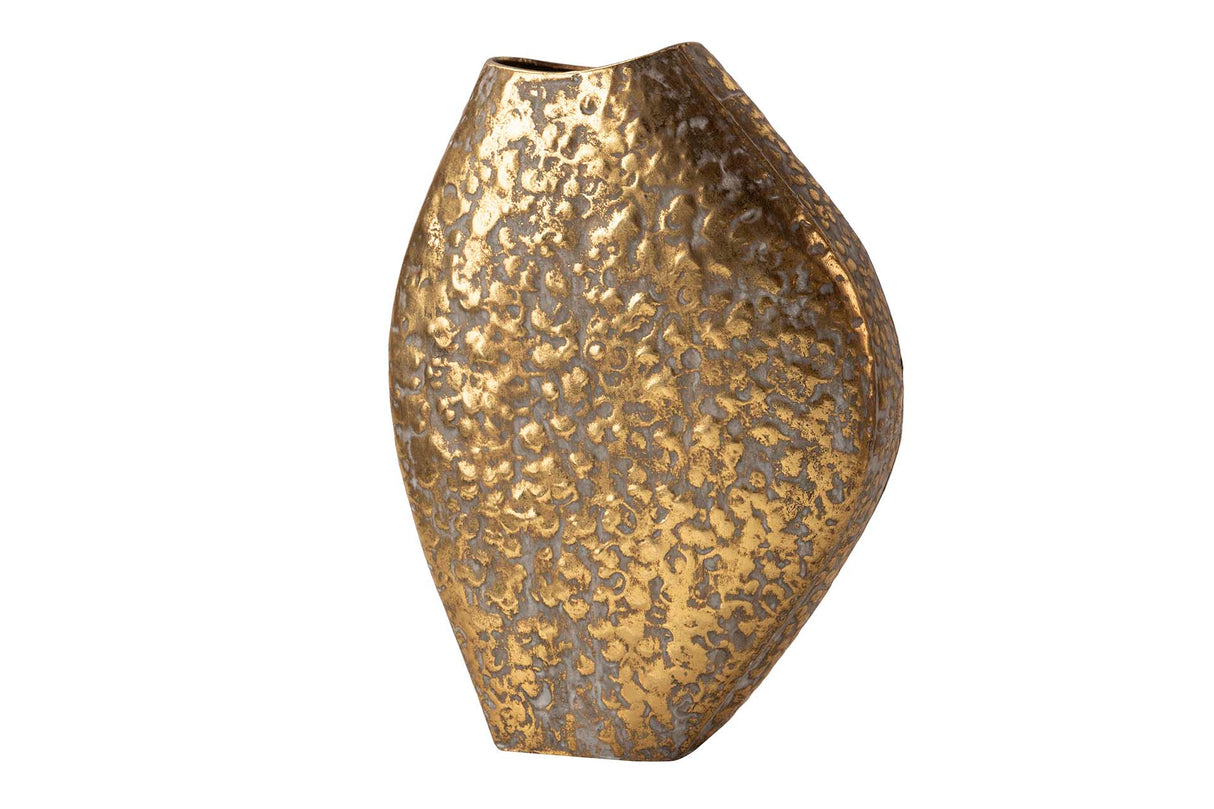 Gold Metall Florero 27x11x36 cm