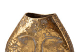 Gold Metal Florero 27x11x36 cm