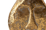 Gold Metal Florero 27x11x36 cm