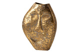 Gold Metal Florero 27x11x36 cm