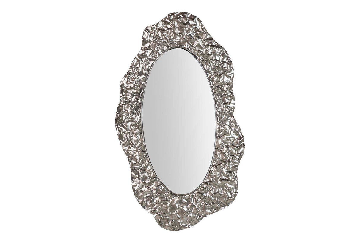 Miroir en métal argenté 53x4x89 cm