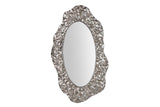Miroir en métal argenté 53x4x89 cm