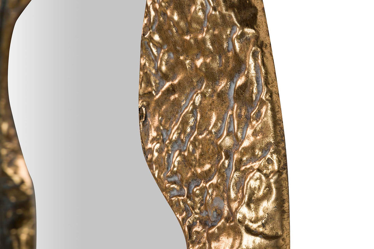 ESPEJO METAL DORADO 104x7x104 CM