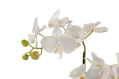 ORQUIDEA POLIESTER BLANCA CON MACETA 45x45x86 CM