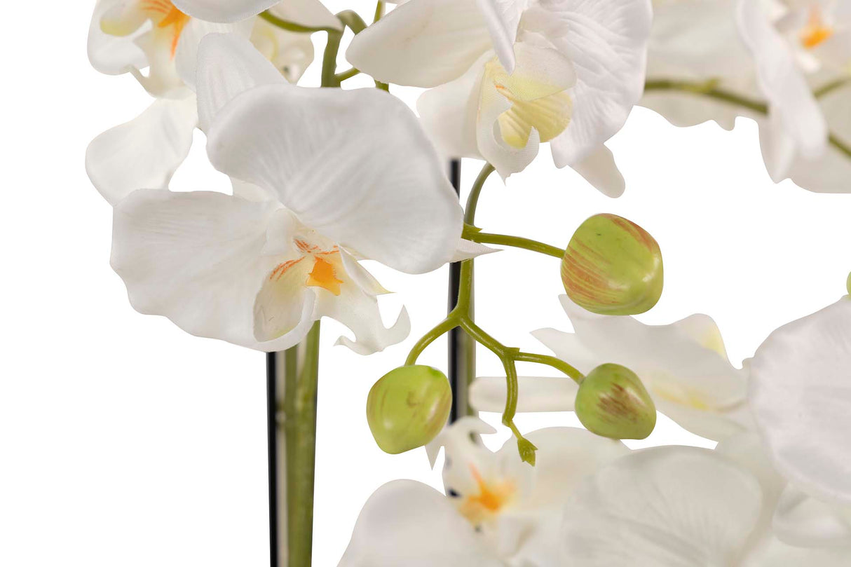 Weißer Polyester Orchidee mit 45 x 45 x 86 cm Topf